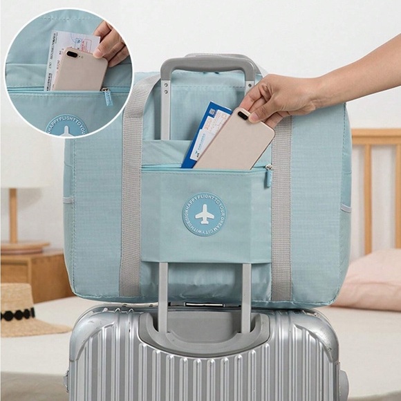 NEW Blue Aircraft Duffel/Carry-On Bag – Large Capacity, Travel-Ready - Picture 2 of 6